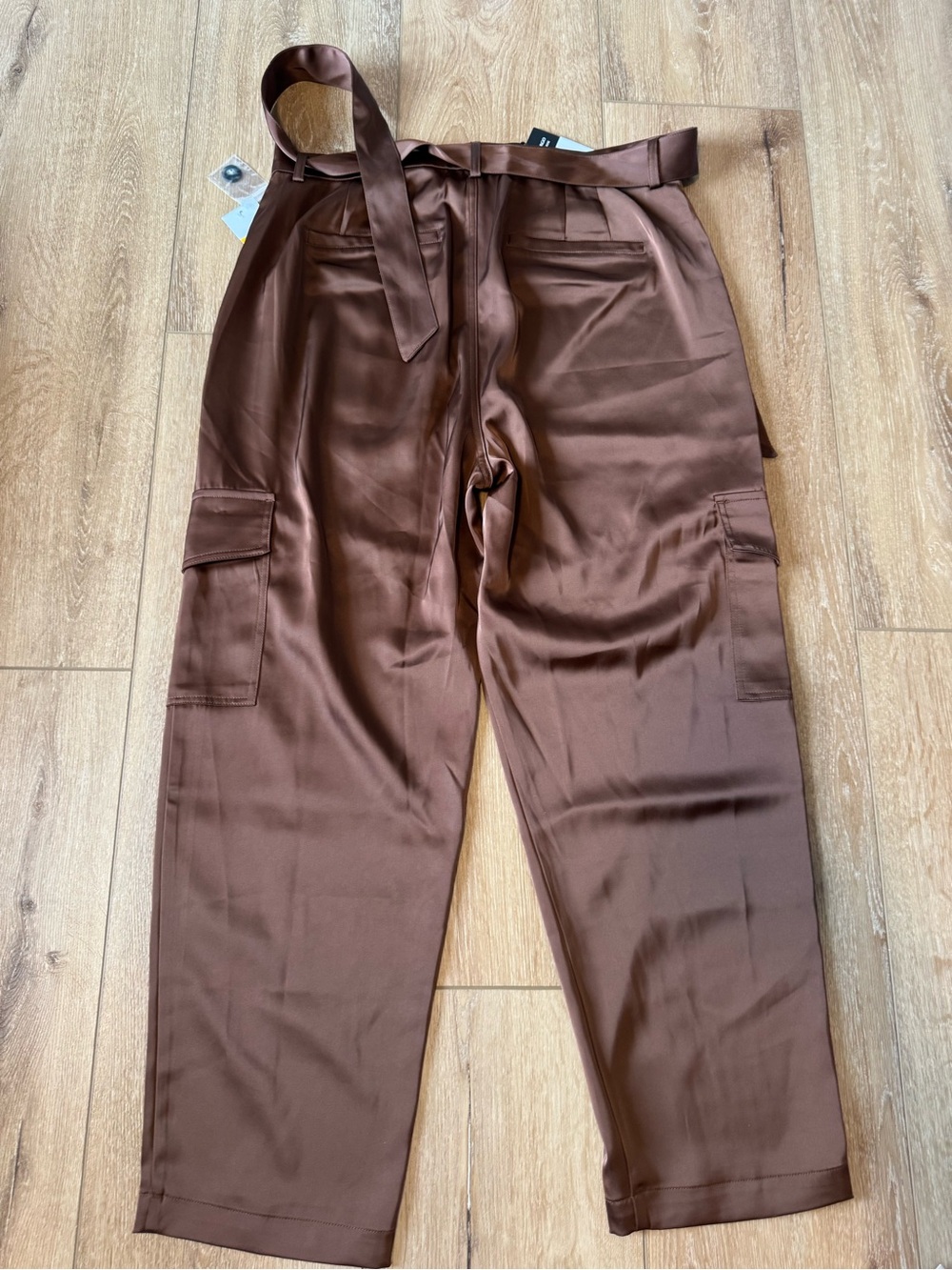 SOFIA JEANS SATIN CARGO SUPER HIGH RISE PANTS SIZE 14 new with tags - Picture 10 of 11